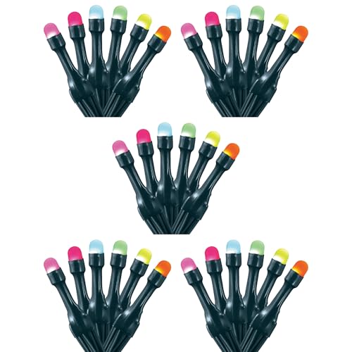 Home Heritage 5-Pack Lumations 33ft Christmas Holiday Party Lights — 100 RGB LED Wrapped Dome Lights — Twinkly Smart App Control