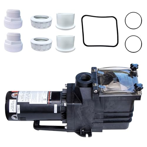 Swimline HYDROTOOLS Swimming Pool Pump for Inground & Above Ground Pools | 1.5 HP, 6660 GPH Filter Pumps | 115/230 V, Powerful Flow W/Strainer Basket Single Speed Silent Noise, DOE Replacement