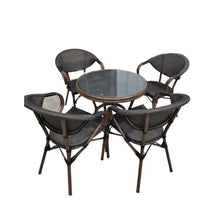 GLigeT Balcony Table and Chair Set Leisure Balcony Table and Chair Set Outdoor Furniture Modern Rattan Garden Furniture Sets Cafe Outdoor Garden and Terrace Sets Bistro Table Set (Color : Table-01)