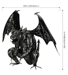 Regal Art & Gift Dragon Metal Statue, Indoor & Outdoor Garden Yard Art
