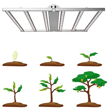 660W LED Grow Light, Foldable Indoor Grow Light Full Spectrum Coverage 4x4 Feet 3.0μmol/J, 1-10 V Dimmable 6 LED Strips with OSRAM Diodes, 120-277V UL Listed
