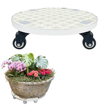 Laohucai Heavy Duty Potted Plant Caddy, Outdoor Indoor Metal Plant Trolley- Flower Pot Rack for Patio Yards Gardens Balconie(67x67cm)