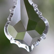 38mm/50mm/63mm/76mm Clear Maple Leaf Crystal Prism Suncatchers Chandelier Parts Glass Lighting Hanging Pendants,76mm 40pcs