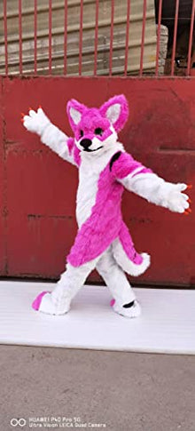 FurryWu Studio Pink Rose Husky Fursuit Fullsuit Costume