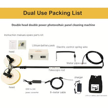 Lissontine Solar Panel Cleaning Brush, Automatic Outdoor Window Glass Solar, Electric Water Fed Kit, Extendable Water Fed Pool Cleaning Brush and Other Cleaning Activities 3.5M-Dualuse