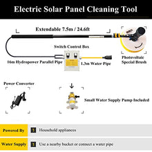 OTHZON Cleaning Brush Electric Window Cleaning Pole Cleaner Kit, Extendable Outdoor Cleaning Tools Photovoltaic & Solar Panels, Pool Cleaning Brush,7.5M / 24.6Ft