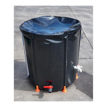 Rainwater Barrels, Rain Barrel，Top Cover with Filter Mesh, Sturdy Fabric, Large Water Storage Capacity(Black,750L)