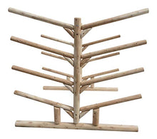 Log Kayak Rack 10-place Kayak Rack Unfinished