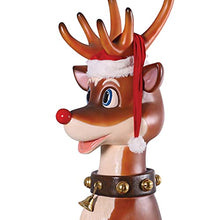 Design Toscano 7 Foot Tall Giant Sitting Reindeer Holiday Decor Statue Full Color