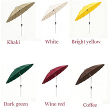 AY8ADYUI Table Market Umbrella,Outdoor Sunshade Umbrella,with Tilt & Crank，Durable, Lightweight, Simple Deluxe，For Beach Patio Garden Poolside Backyard(Dark green)
