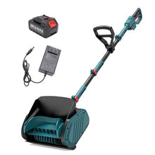 Efficient Snow Thrower, Electric Snow Removal Thrower with Directional Plate, Cordless Electric Snow Blower for Patio, Deck, Driveway