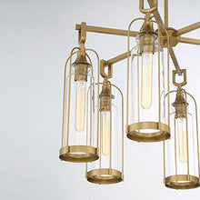 Eurofase Yasmin 6-Light Outdoor Pendant Vintage Style Aged Gold