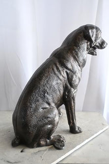 Nifao Life Size Sitting Rottweiler Handcrafted Aluminum, 30"L x 14"W x 30"H