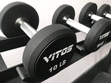 Vitos Fitness TPU Urethane Commercial Dumbbells White