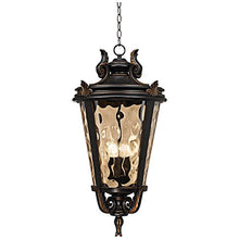 Casa Marseille 30" High Veranda Bronze European Outdoor Hanging Light