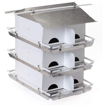 Birds Choice Premium Aluminum Purple Martin House – 12 Room, 3 Floor Birdhouse with Starling Resistant Entrance Holes, Ventilated Roof & Easy Cleaning, Unassembled