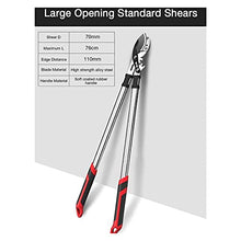 Telescopic Long Pruning Scissor Hedge Anvil Shears Garden Tool Tree Branch Cutter Agriculture Hand Tool Trimmer Garden Cutter Pruner Tool Shaping Hedges (6 Adjustment) (Large Opening)