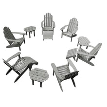 Highwood AD-KITCLAS7-CGE The Adirondack Collection 12 pc Westport Outdoor Fireside Set, Coastal Teak
