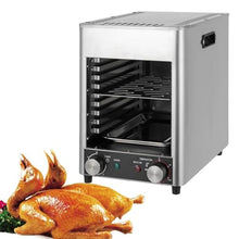 Commercial Steak Oven, 1700W Electric Steak Grill, Stainless Steel Barbecue Grill with 10Min Timer, Portable Automatic Steak Frying Machine