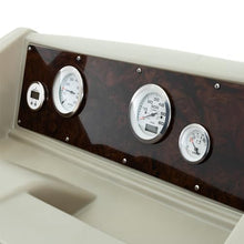 DeckMate Luxury Console with Premium Gauge and Switch Package Burlwood Gray/Blue/Charcoal