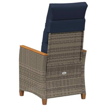 fsahslih Reclining Garden Chair Set of 2 Outdoor Patio Seats Grey
