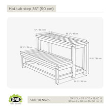 Arb Teak & Specialties Hot tub Step 36" (90 cm)