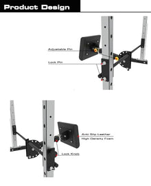 EonfitOmni Power Rack Smith Machine with Cable Crossover Red (with Pad Support)