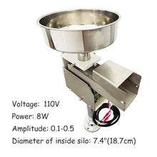 INTBUYING 110V Automatic Disc Vibrating Feeder Vibrating Disk Silo Feeding Device for Arrange Different Workpieces