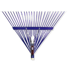 12Pcs 24 Steel Tines Leaf Rake Wooden Handle Heavy Duty Lawn Thatching Rake