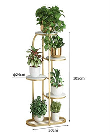 RWGOVLU Flower Stand Living Room Floor-to-Ceiling Flower Stand Wrought Iron Balcony Multi-Storey Indoor Green Dill Flower Pot Stand Plant Stand