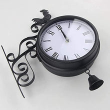 ERTTGWGF Vintage Double Sided,Outdoor Double-Sided 360 Degree Rotate Antique for Indoor Living Room Bedroom Wall Decoration