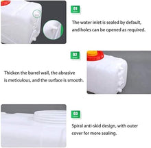 DIROVO Rain Barrels Thick Plastic Water Tank,110L/160L/200L/310L Emergency Barrel with Spigot for Outdoor, Hiking, Hurricane(310L)