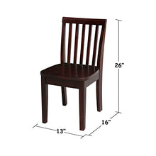 IC INTERNATIONAL CONCEPTS Table with 4 Mission Juvenile Chairs Rich Mocha