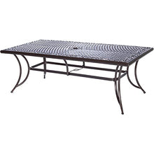 Hanover Renditions 11-Piece Outdoor Dining Set with Sunbrella® Fabric, 60"x84" Table & Swivel Chairs in Silver/Bronze