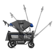 Evenflo Shyft Rideshare All-Terrain Stroller Wagon Electric Blue