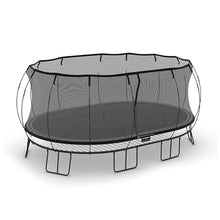 Springfree Jumbo Oval Trampoline 12' x 19' with FlexrStep V2 Ladder Black