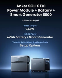 Anker SOLIX Smart Generator 5500, 5x Efficiency, E10 Compatible