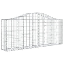 Arched Gabion Baskets 4 Pcs Galvanized Iron White Black Other