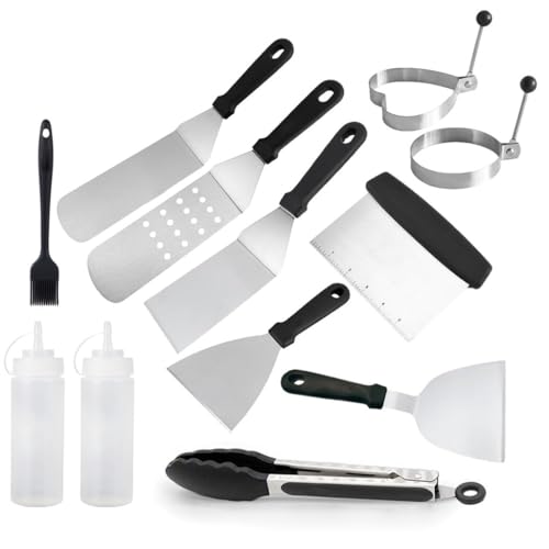 Stainless Steel Barbecue Tools 12 Piece Set Cooking Shovel Iron Plate