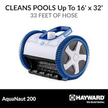 Hayward AquaNaut 200 Suction Pool Cleaner, Automatic Pool Vacuum (2 Wheel)
