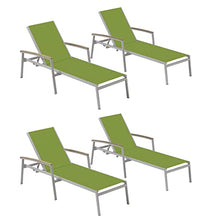 Oxford Garden Travira Chaise Lounge 4 Pack Go Green