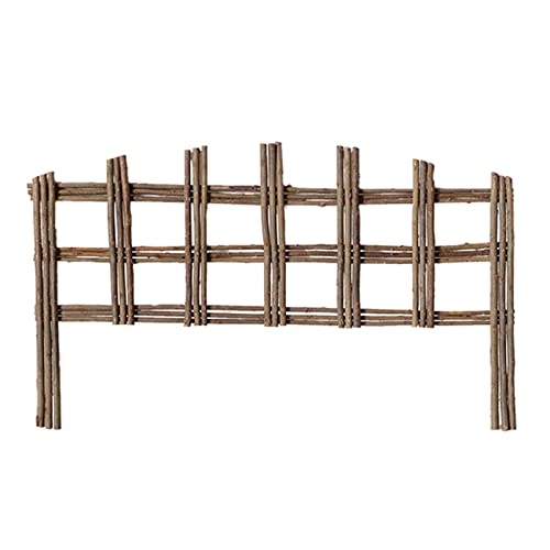Landscape Edging Decorative Fence Garden Border Woven Willow Edging Spring Garden & Yard Maintenance (Color : A(23.6inch/60cm), Size : 10PCS)