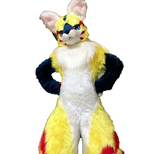 FurryMascot Anime Angel Dragon Fursuit Costume Blue/White