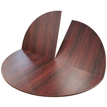 HAIXHX Red Foldable Round Table Top Extender, Large Universal 47.2"-94.5" Diameter Circle Wooden Table Top, Replace Table Top, No Legs, Home or Commercial Use, Easy to Store(Diameter 70.9"/180cm)