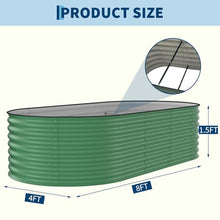 Festisoul Galvanized Raised Garden Beds, 8x4x1.5ft Rust Resistant Metal Planter Boxes, Outdoor Raised Bed for Vegetables Flowers Herbs, Easy Assembly All Weather, Set of 4