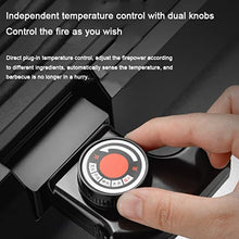 YYDS Hot Pot Separable Electric Hot Pot Barbecue Integrated Multifunctional Barbecue Plate Non-Stick Barbecue Grill Electric Grill (Color : Round Pot)