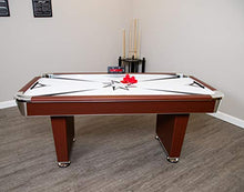 Hathaway Midtown 6' Air Hockey Family Game Table Cherry Wood