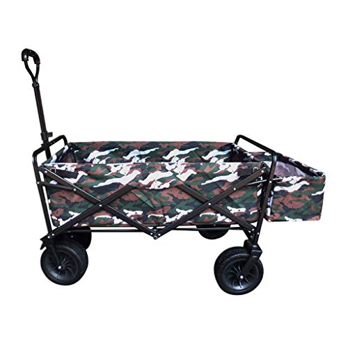 Folding Garden Trolley Cart Heavy Duty Wagon Multi-Function Shopping Cart Load：150kg