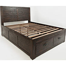Jofran Inc. Jackson Lodge Twin Storage Bed Deep Chocolate Finish