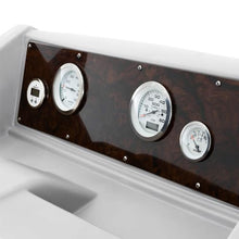 DeckMate Luxury Console with Premium Gauge and Switch Package Burlwood Gray/Blue/Charcoal